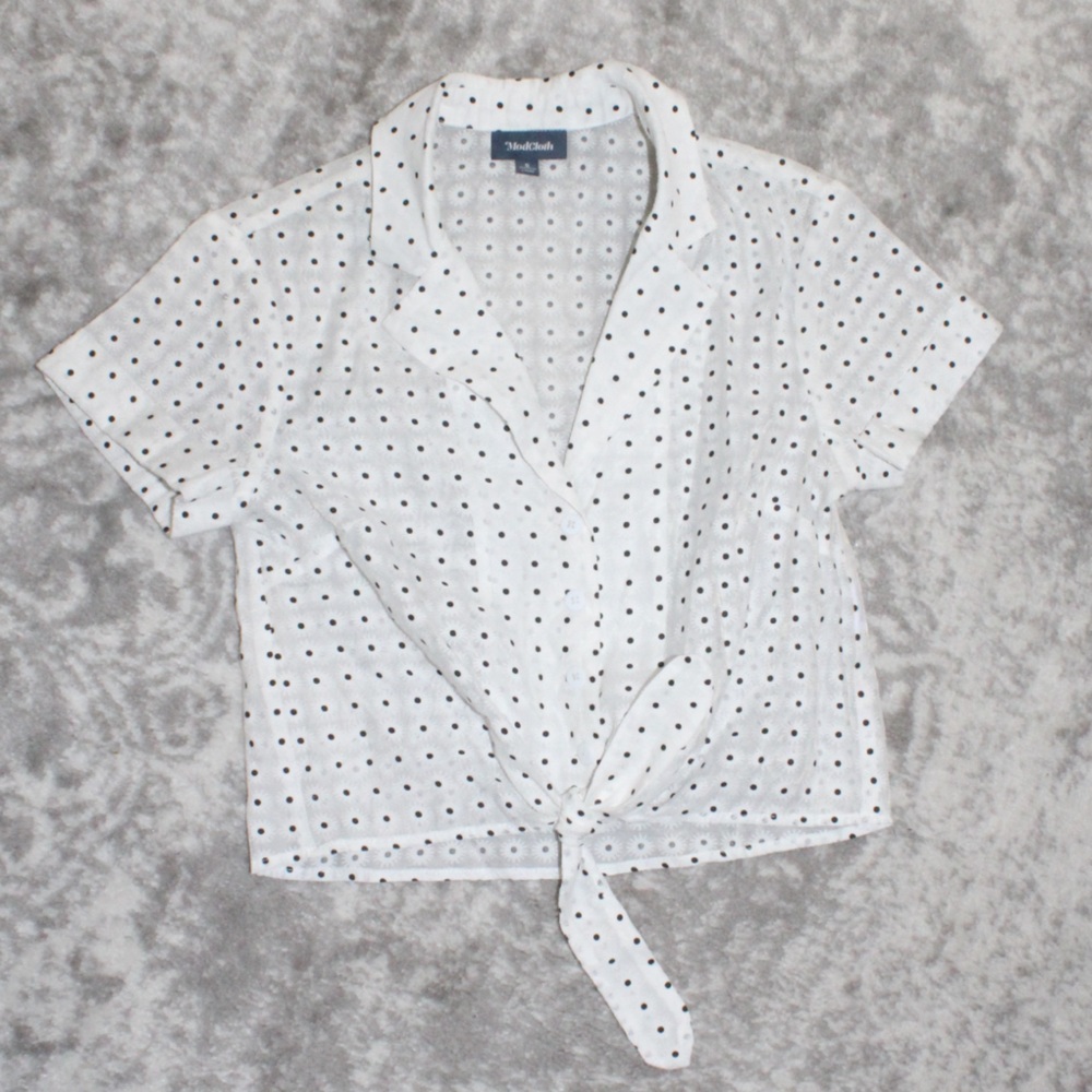 NBW White Floral Crop Top